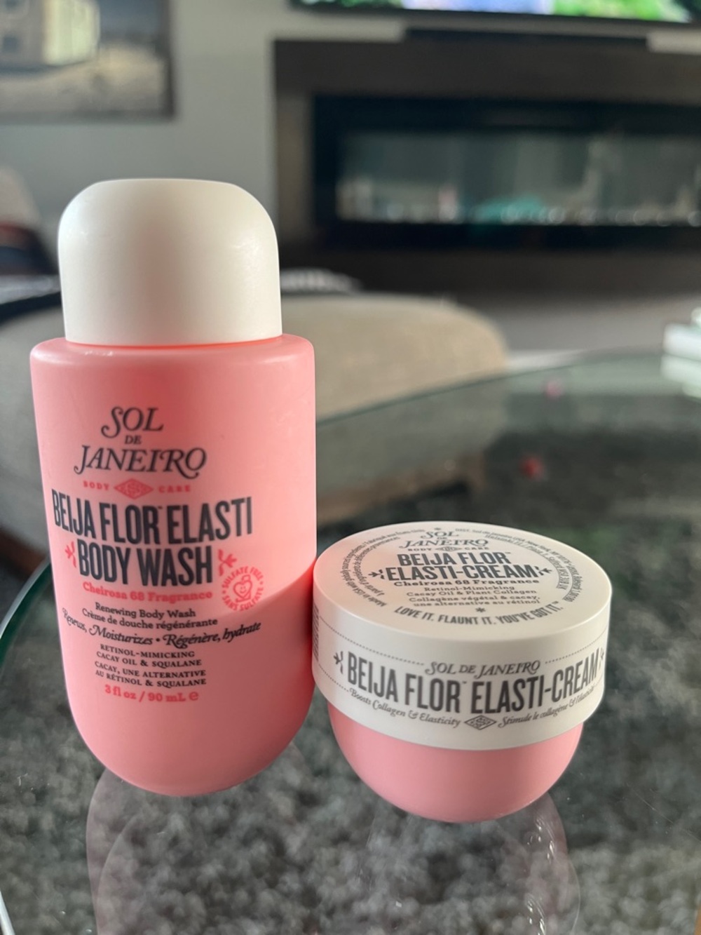 Sol de Janeiro Pink Beija Flor Elasti Body Wash & Elasti-Cream Duo